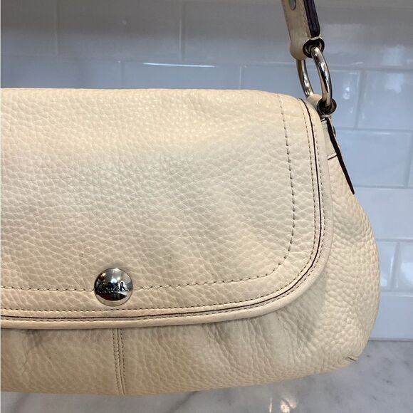 Coach Soho Pebbled Leather Flap Shoulder Bag - Picture 3 of 16